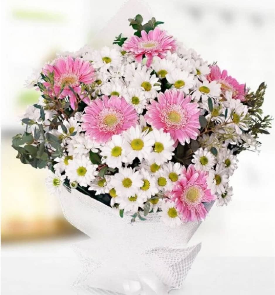 Papatya ve Gerbera Buketi