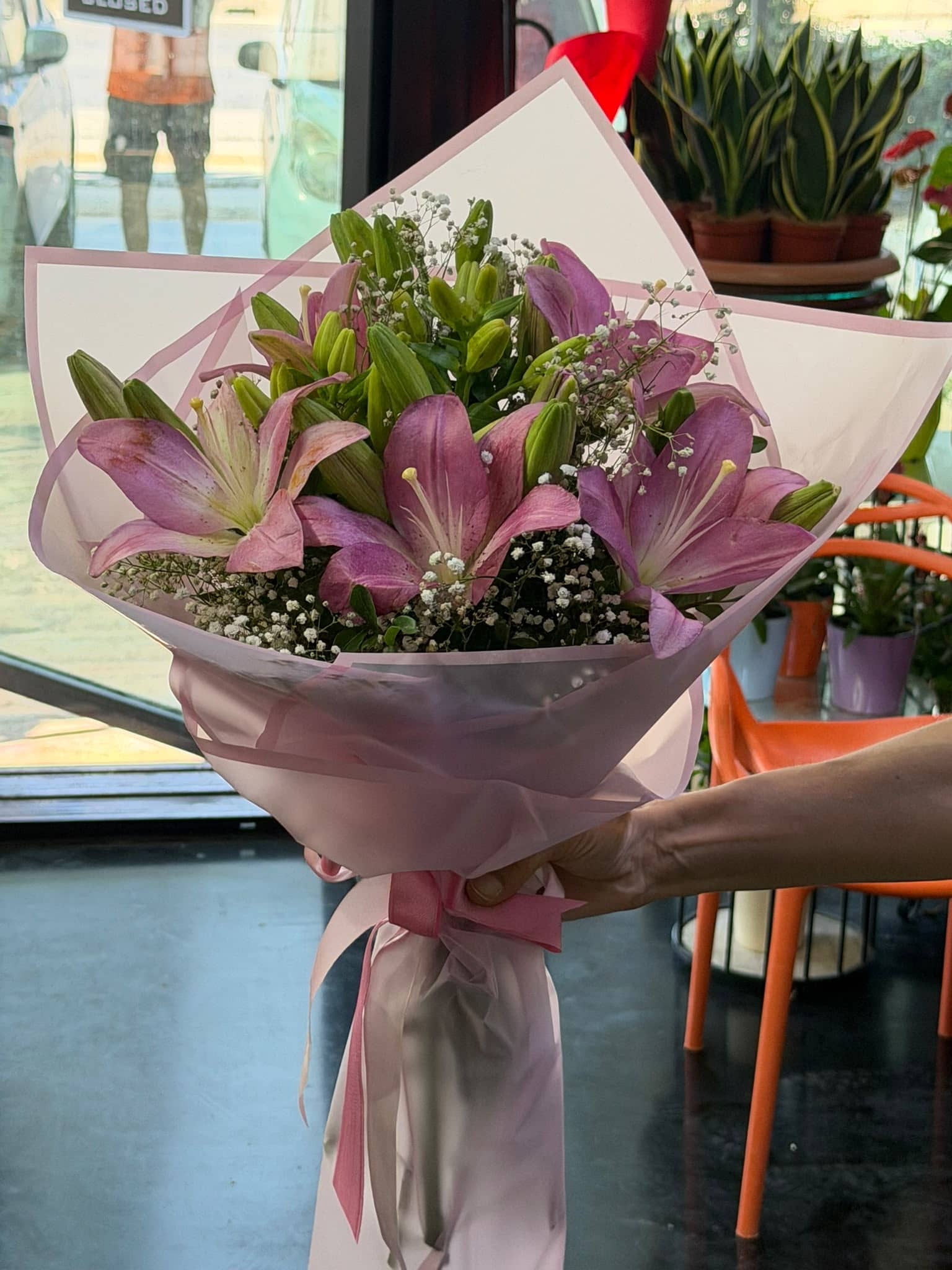 Pink Lily Bouquet