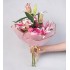 Pembe Güller ve Lilyum Çiçek Buketi